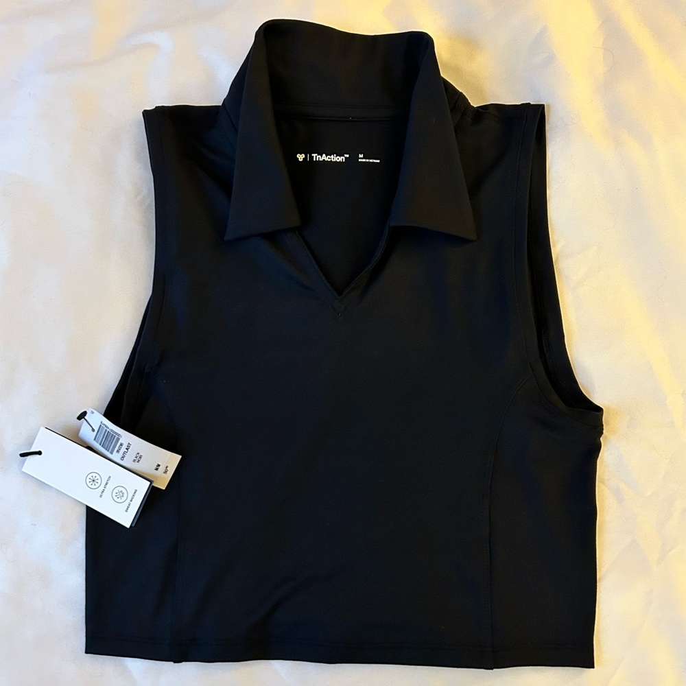 [BRAND NEW] Aritzia TnAction Black Collared Tank